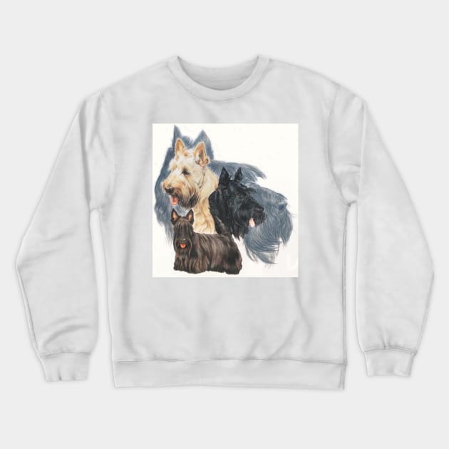 Scottish Terrier Crewneck Sweatshirt by BarbBarcikKeith